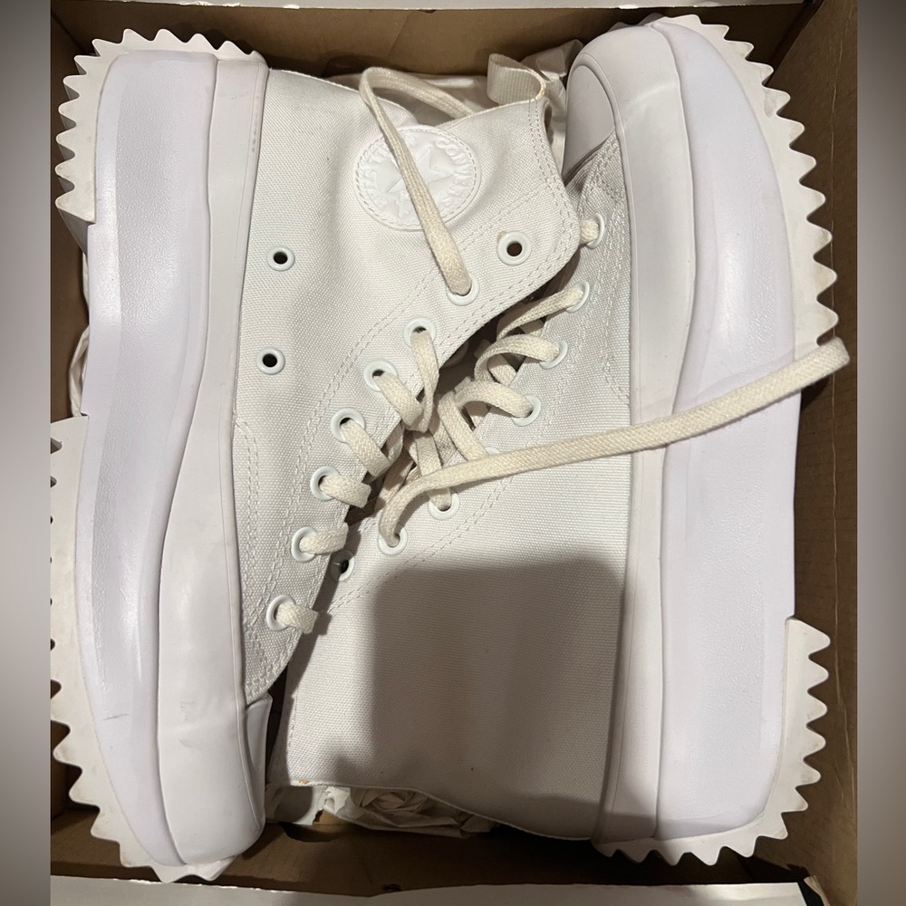 Converse Women's White Platform Sneakers